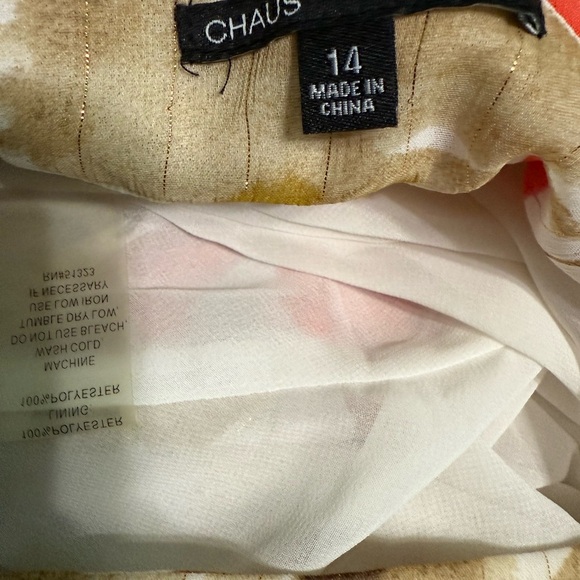 CHAUS Floral Pleated Skirt - Multicolor - Picture 6 of 7